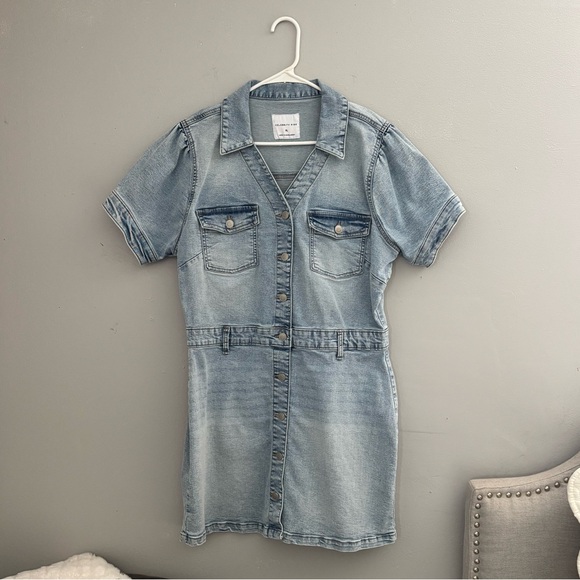 Celebrity Pink Dresses & Skirts - Celebrity Pink Denim Dress